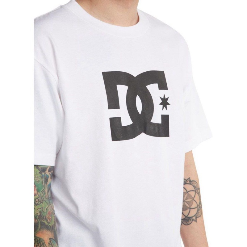 T-Shirt DC Shoes Star Blanche Homme | HJX-2099052