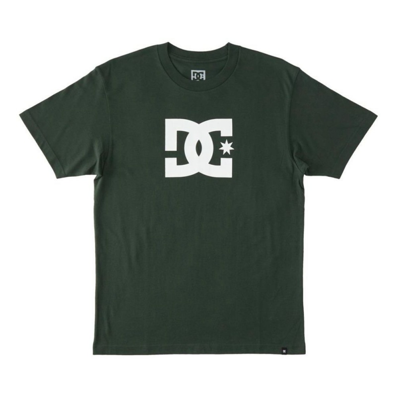 T-Shirt DC Shoes Star Vert Homme | RWZ-3464271