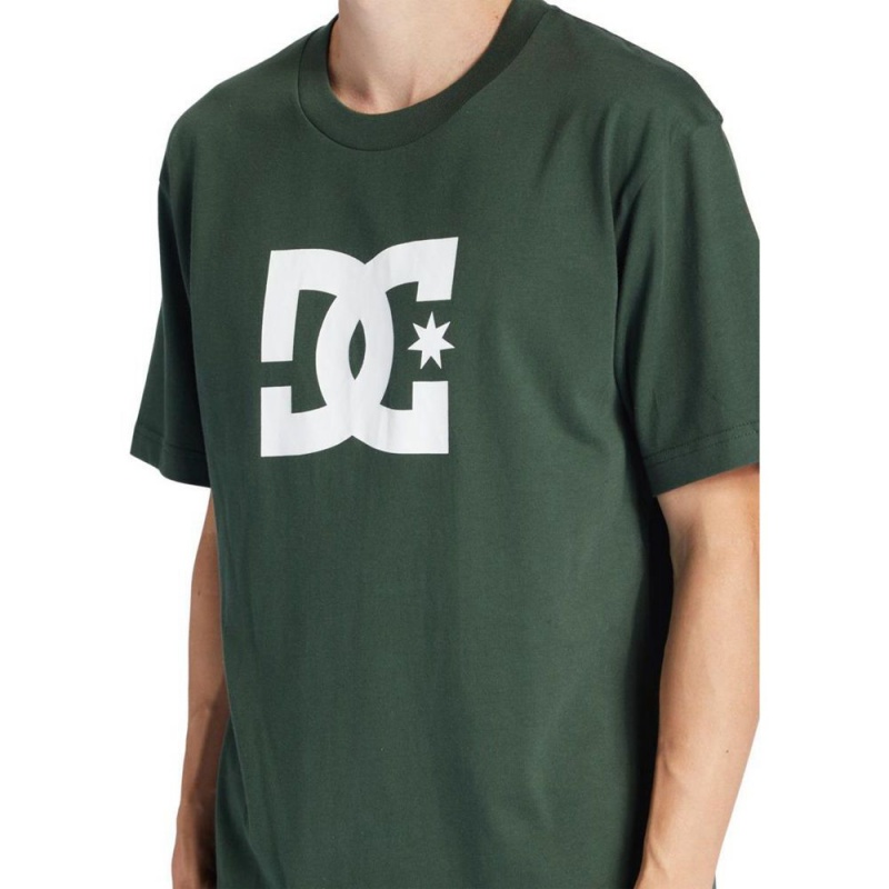 T-Shirt DC Shoes Star Vert Homme | RWZ-3464271