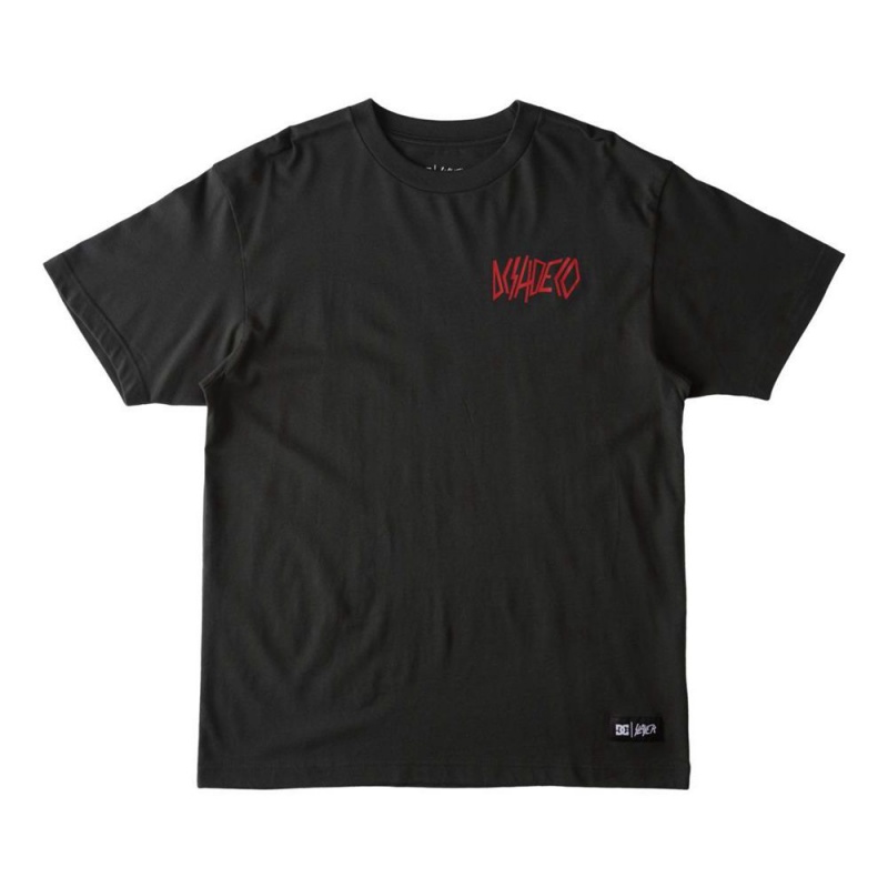 T-Shirt DC Shoes Slayer Shoeco Noir Homme | JPX-6546734