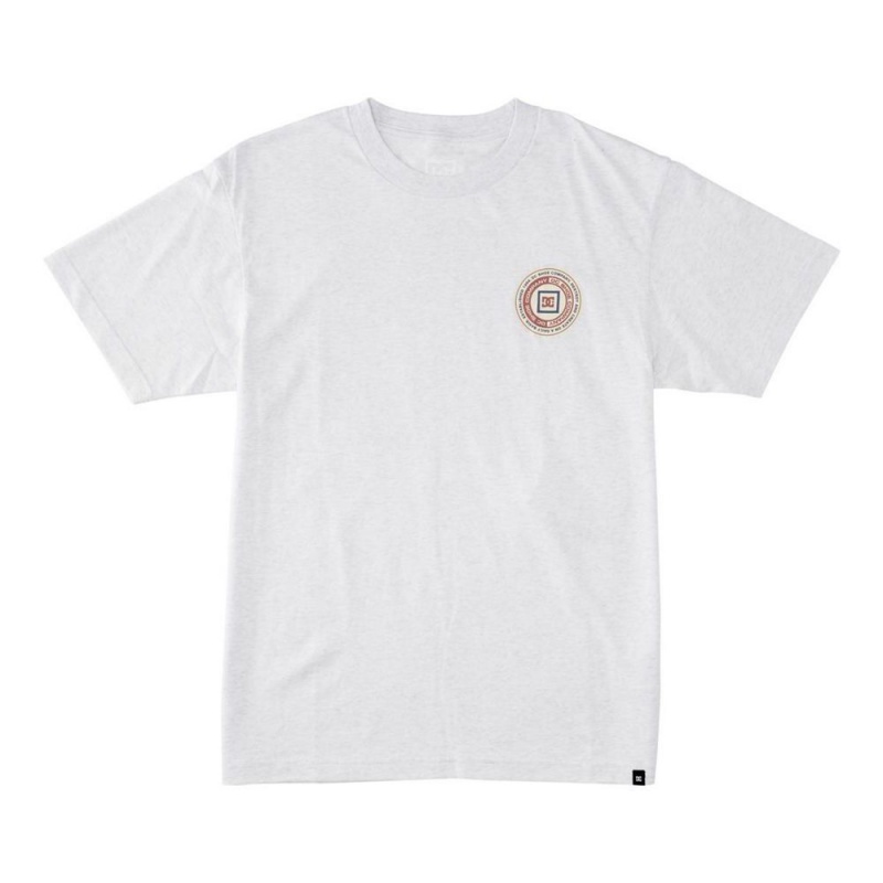 T-Shirt DC Shoes Old Head Blanche Homme | UYT-2395195