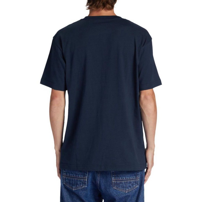 T-Shirt DC Shoes Nine Four Bleu Marine Homme | XBP-6197476