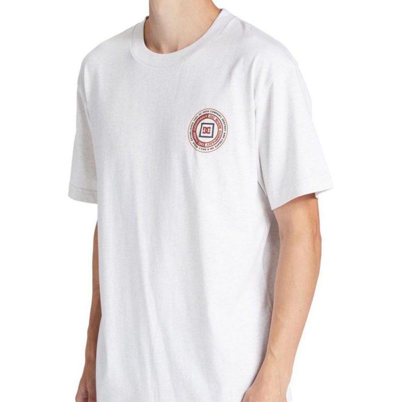 T-Shirt DC Shoes Old Head Blanche Homme | UYT-2395195