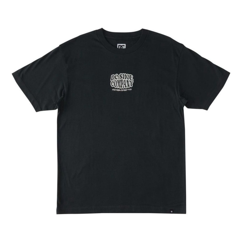 T-Shirt DC Shoes Bulgy Noir Homme | ROT-6430264