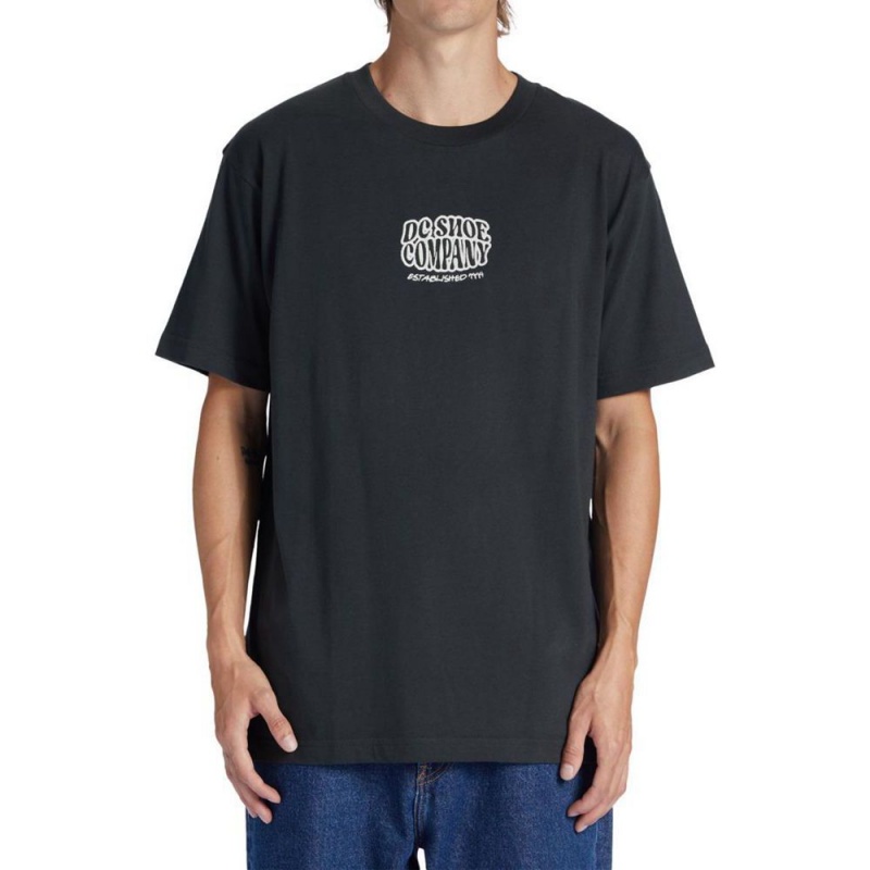 T-Shirt DC Shoes Bulgy Noir Homme | ROT-6430264