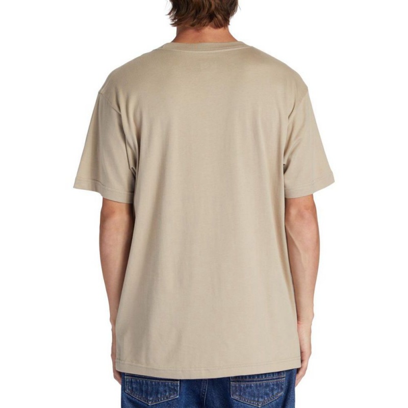 T-Shirt DC Shoes Happy Hour Beige Homme | ZVN-7661157