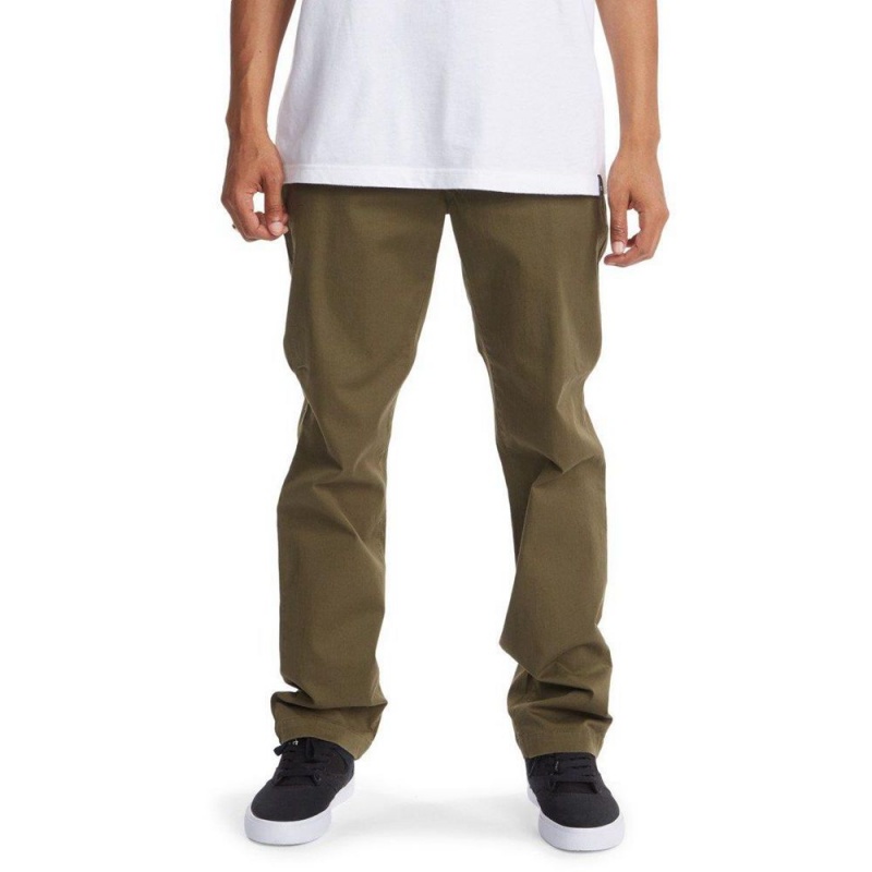 Pantalon DC Shoes Worker Chino Vert Homme | YQZ-5322764