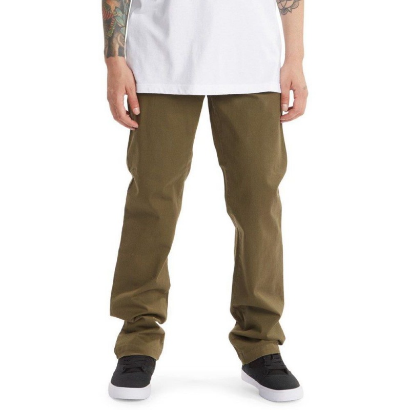 Pantalon DC Shoes Worker Chino Vert Homme | YQZ-5322764