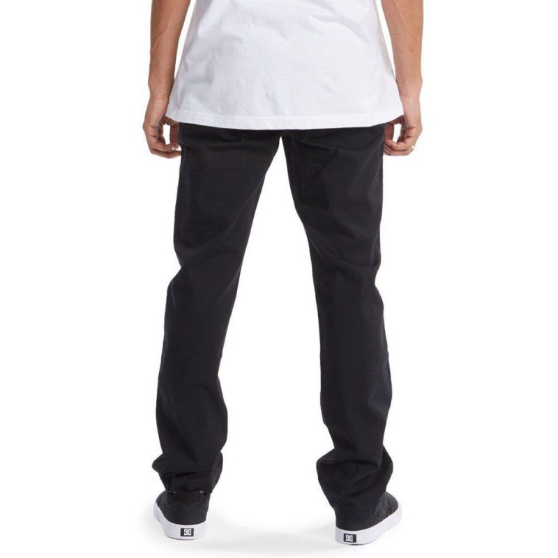 Pantalon DC Shoes Worker Chino Noir Homme | JYM-0242497