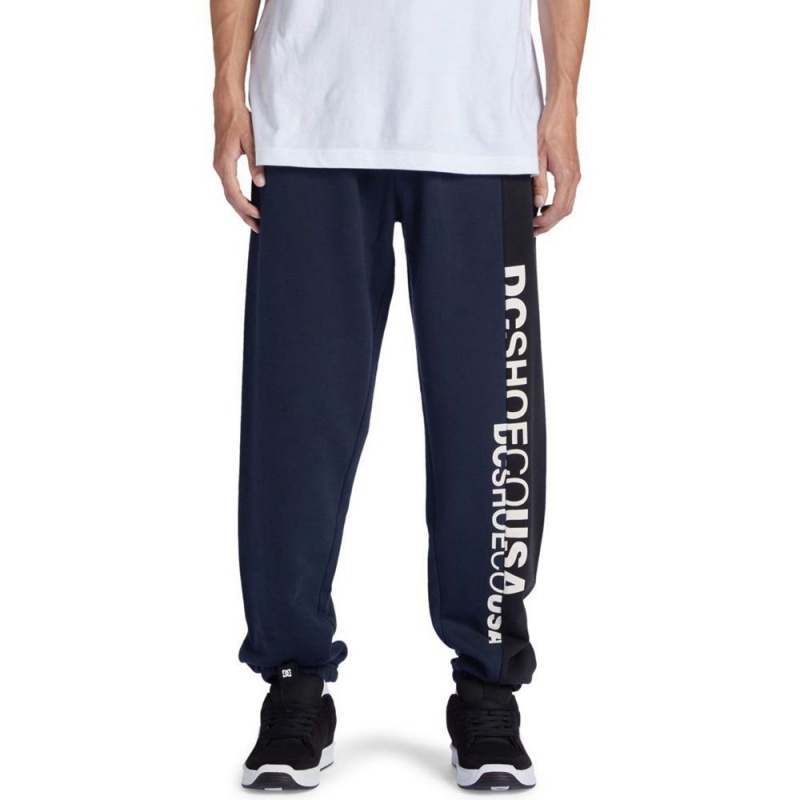 Pantalon DC Shoes Static Joggers Bleu Marine Homme | XKP-2171775