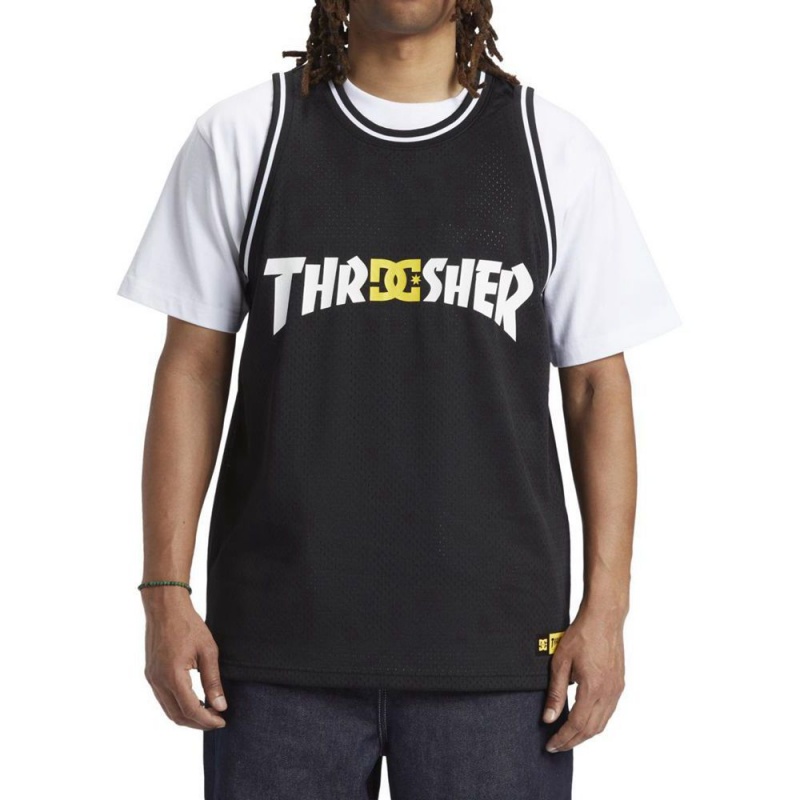 Maillot DC Shoes Thrasher Basketball Noir Homme | UQC-5895923