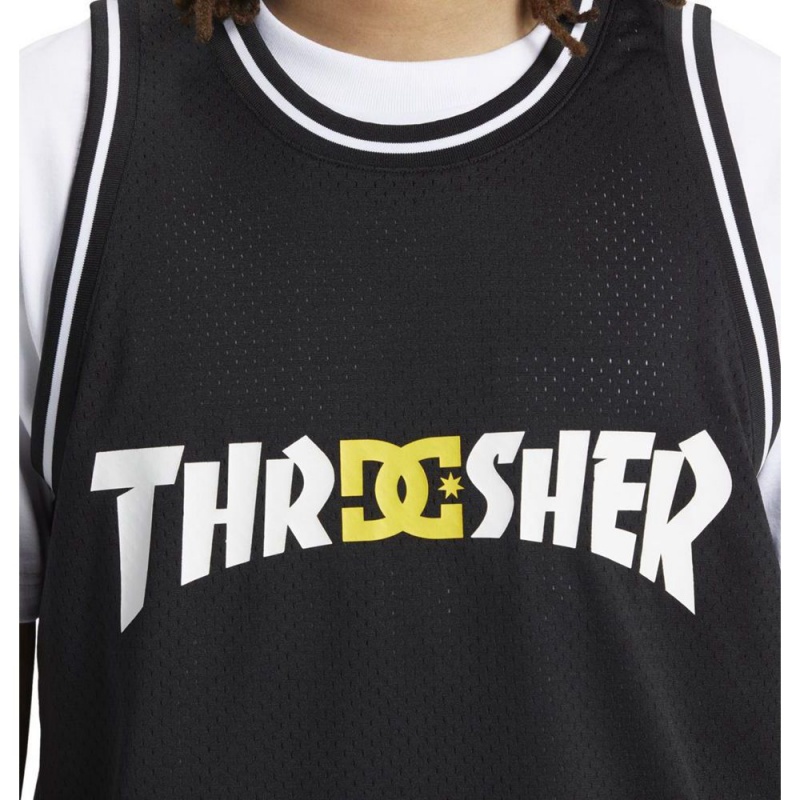 Maillot DC Shoes Thrasher Basketball Noir Homme | UQC-5895923