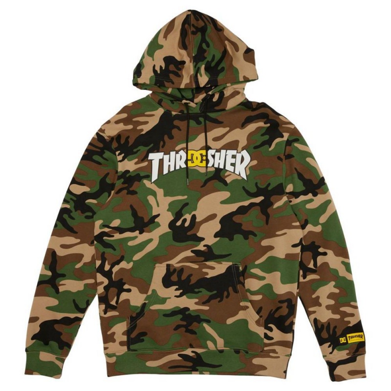 Sweat a Capuche DC Shoes Thrasher PH Camouflage Homme | SAU-6316110