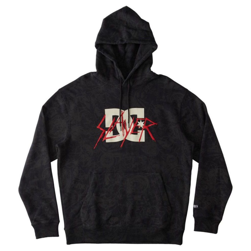 Sweat a Capuche DC Shoes Slayer Noir Homme | QKK-2135634