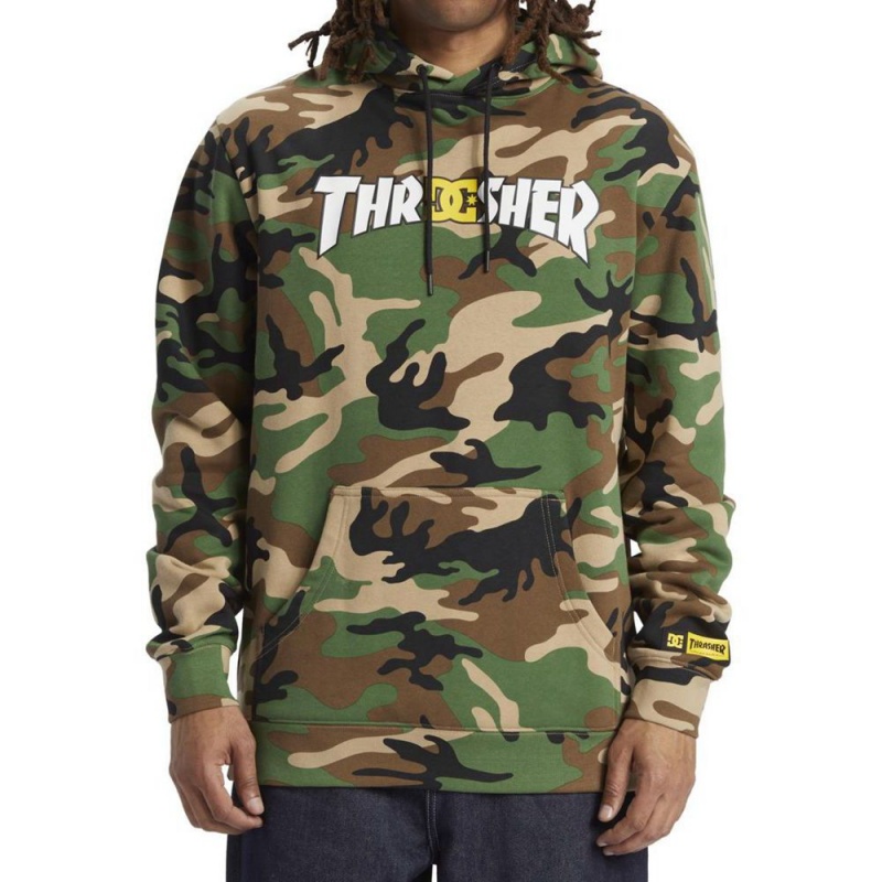 Sweat a Capuche DC Shoes Thrasher PH Camouflage Homme | SAU-6316110