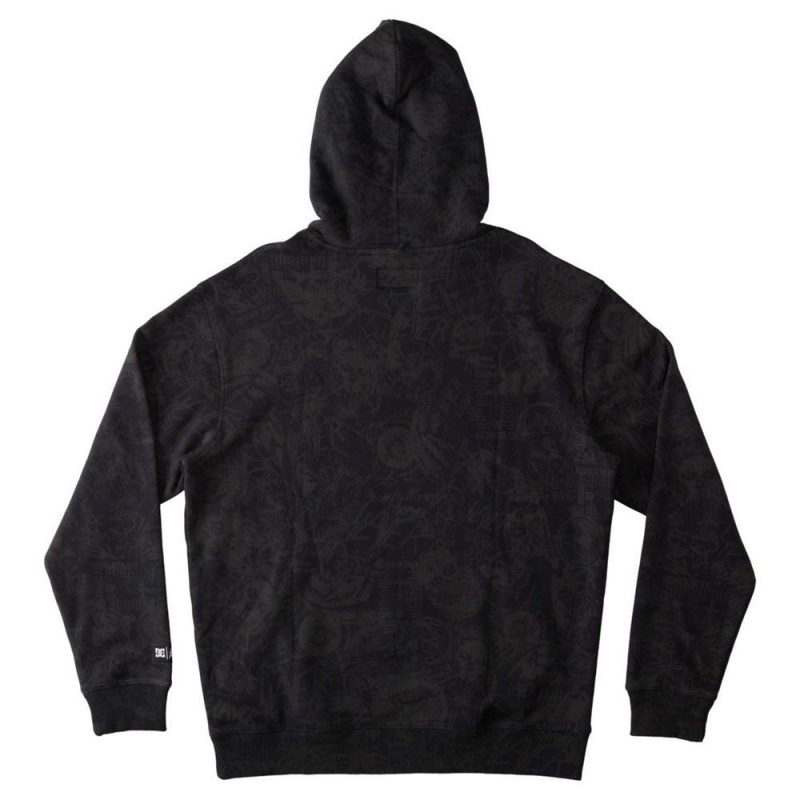 Sweat a Capuche DC Shoes Slayer Noir Homme | QKK-2135634