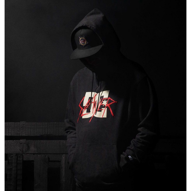 Sweat a Capuche DC Shoes Slayer Noir Homme | QKK-2135634