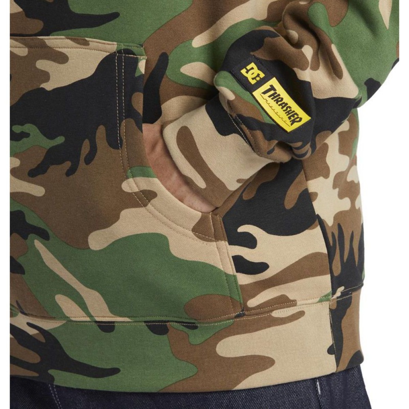 Sweat a Capuche DC Shoes Thrasher PH Camouflage Homme | SAU-6316110