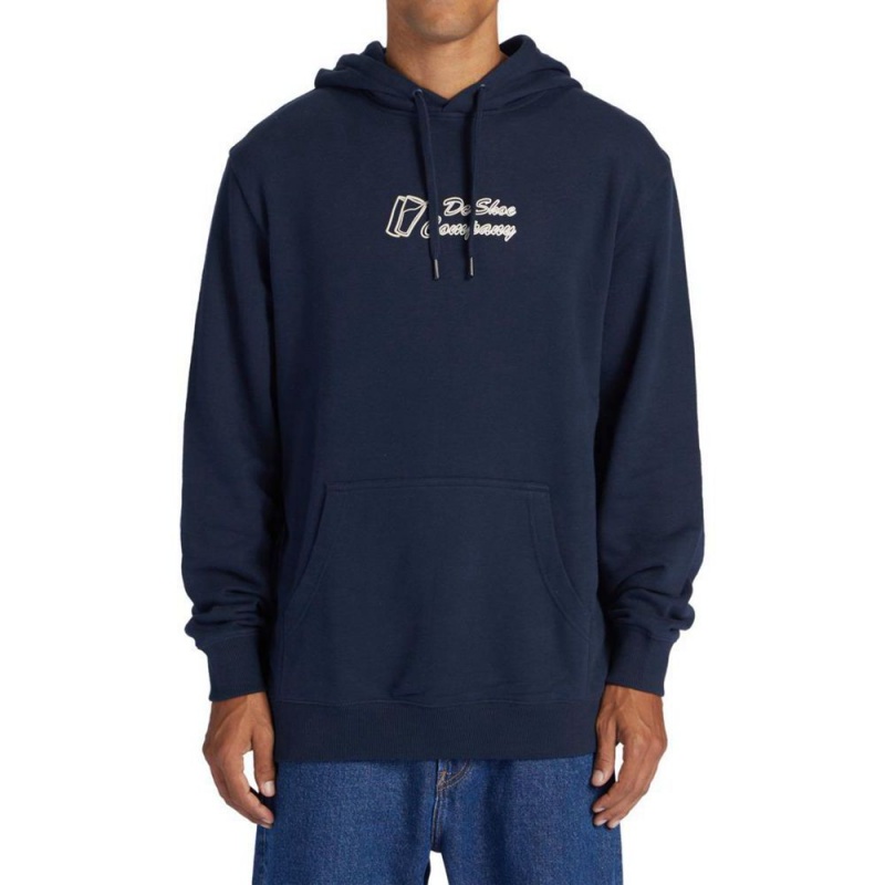 Sweat a Capuche DC Shoes Big Willys Bleu Marine Homme | AHI-1383122