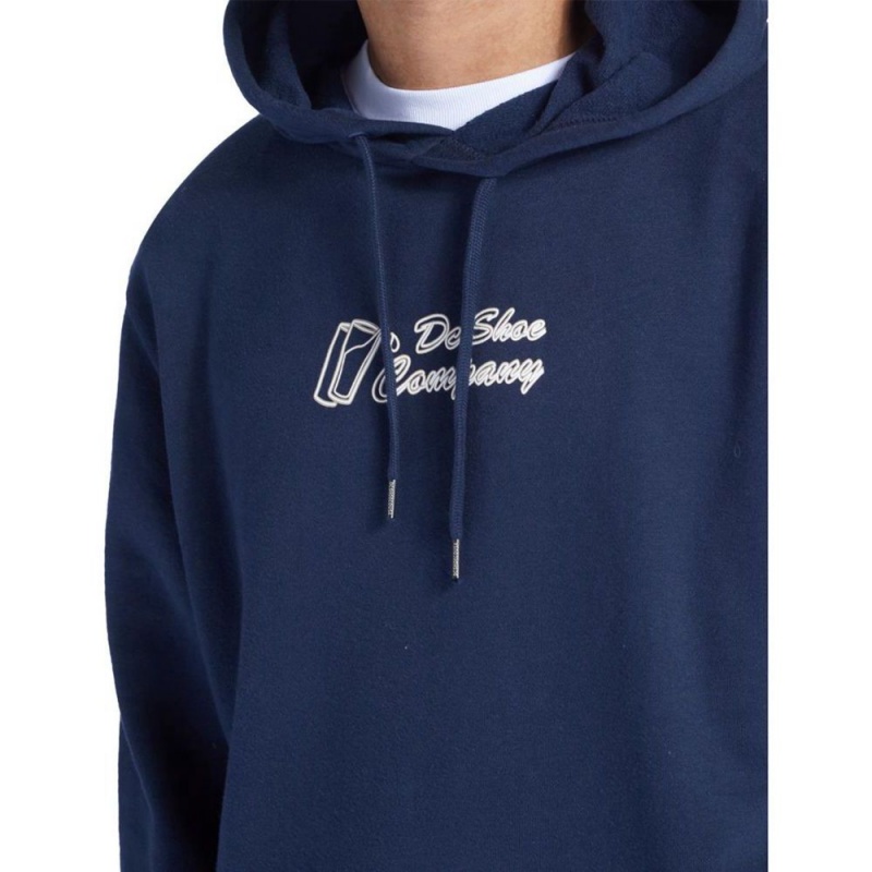 Sweat a Capuche DC Shoes Big Willys Bleu Marine Homme | AHI-1383122