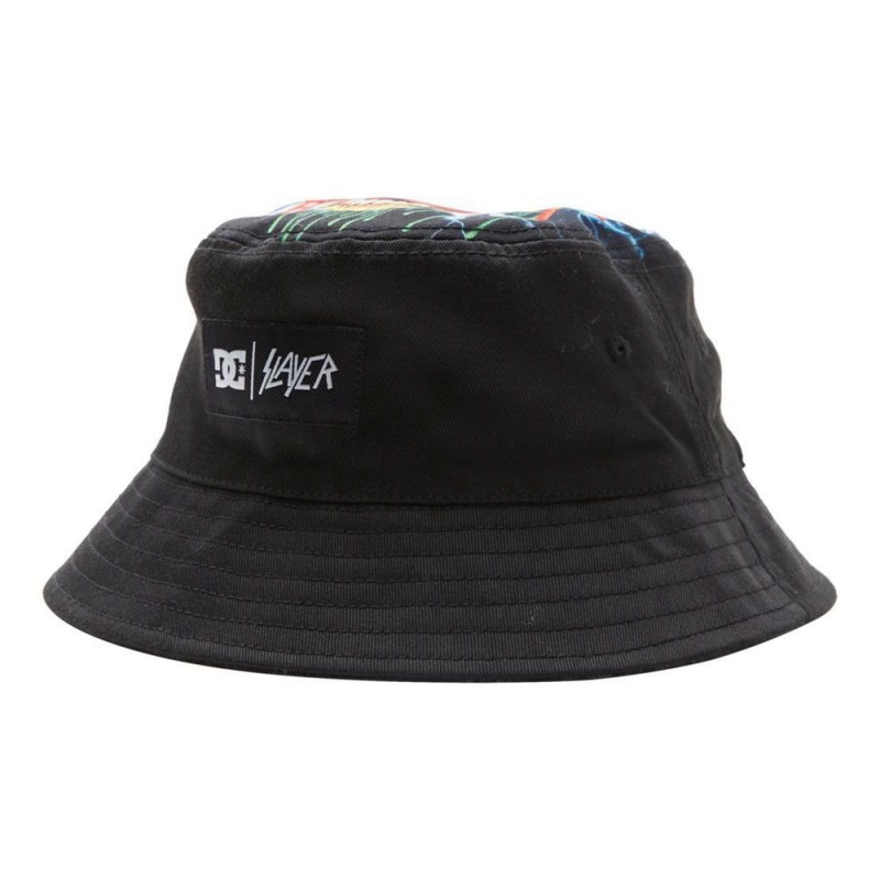 Chapeau DC Shoes Slayer Reversible Bucket Noir Homme | HOJ-7128037