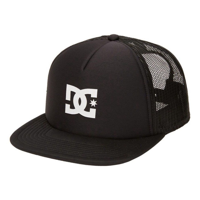 Chapeau DC Shoes Gas Station Trucker Noir Homme | AEF-2412680