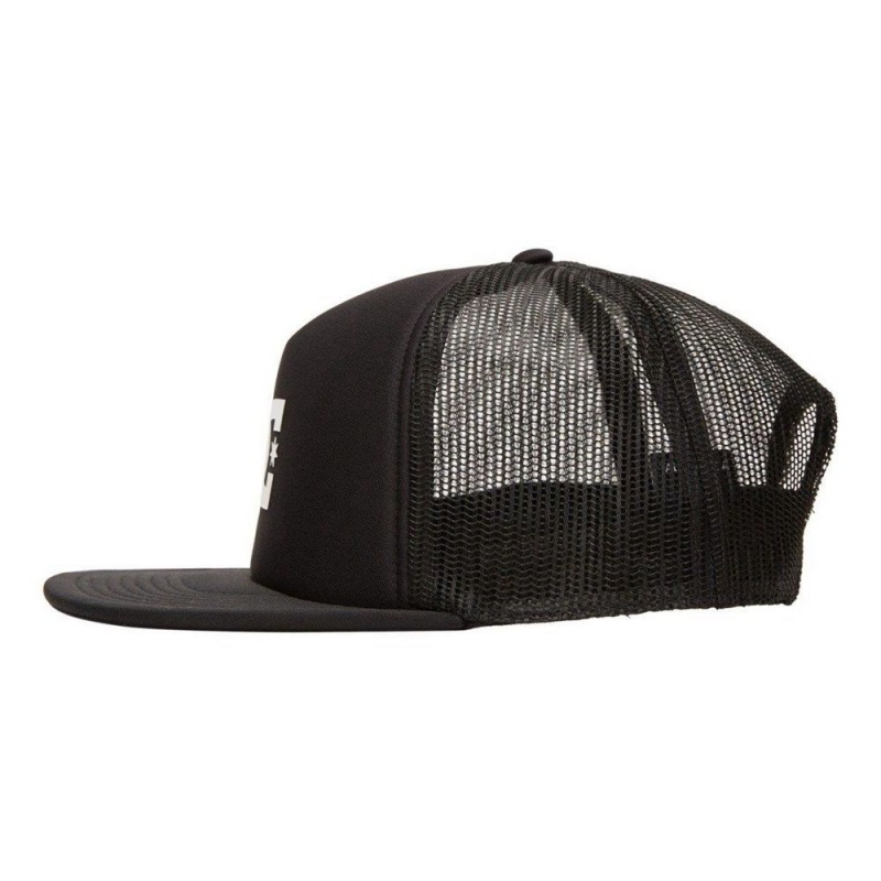 Chapeau DC Shoes Gas Station Trucker Noir Homme | AEF-2412680