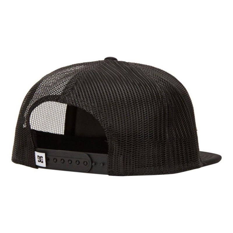 Chapeau DC Shoes Gas Station Trucker Noir Homme | AEF-2412680