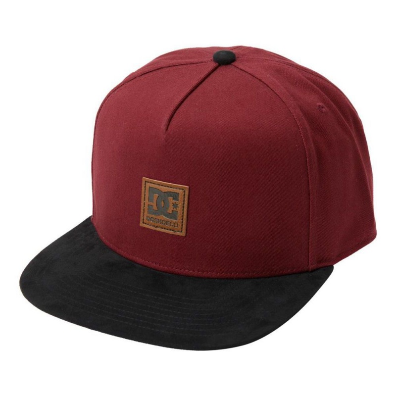 Chapeau DC Shoes Brackers Snapback Bordeaux Homme | ZFX-0340396