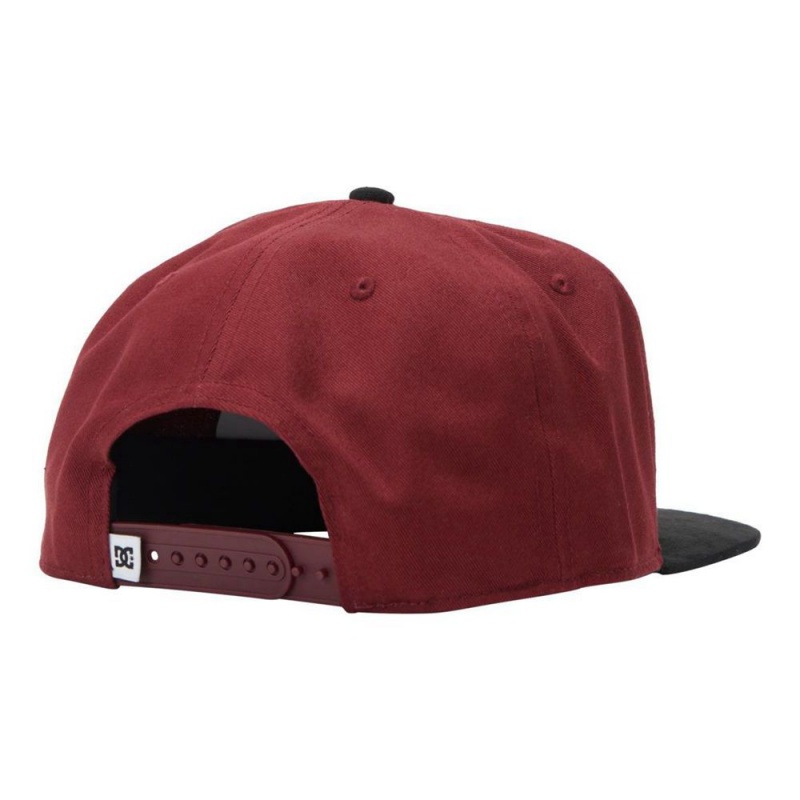 Chapeau DC Shoes Brackers Snapback Bordeaux Homme | ZFX-0340396