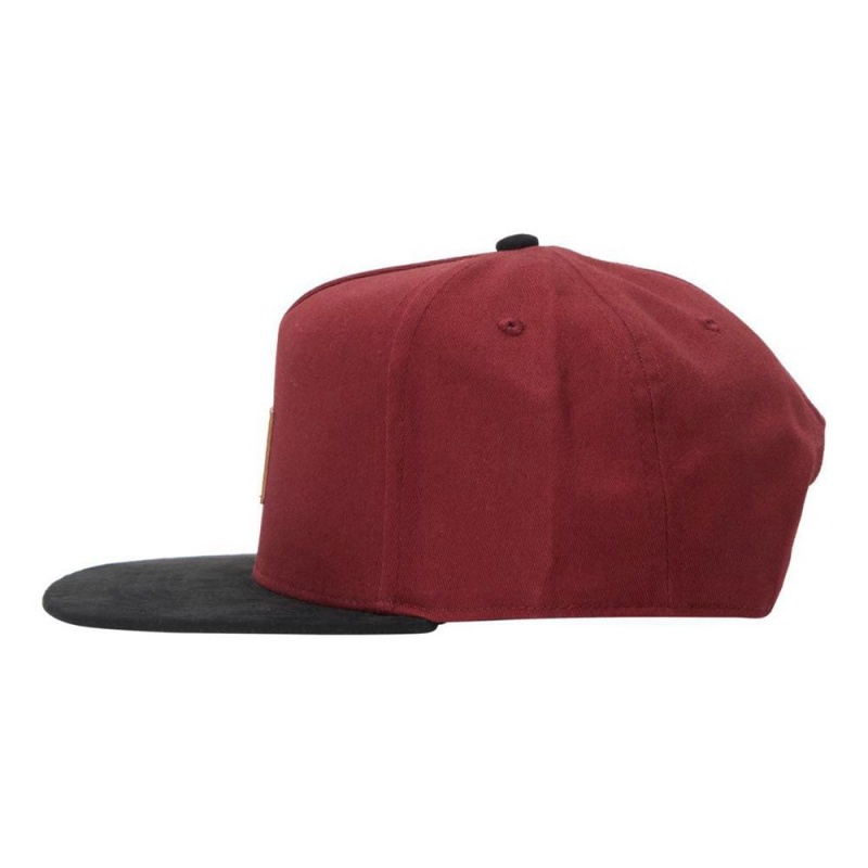 Chapeau DC Shoes Brackers Snapback Bordeaux Homme | ZFX-0340396