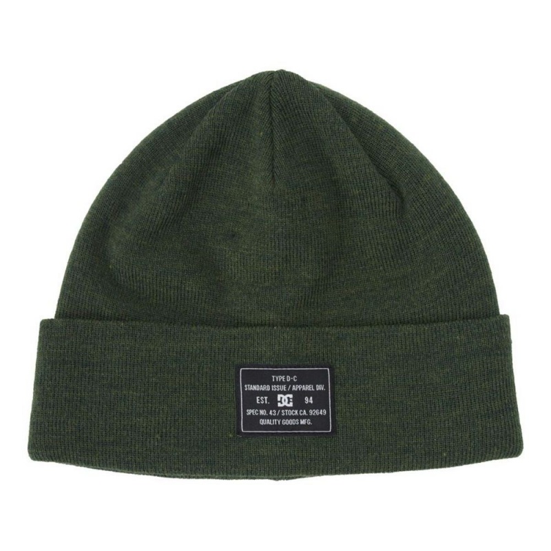 Bonnet DC Shoes Frontline Cuffed Vert Homme | LMR-1808176