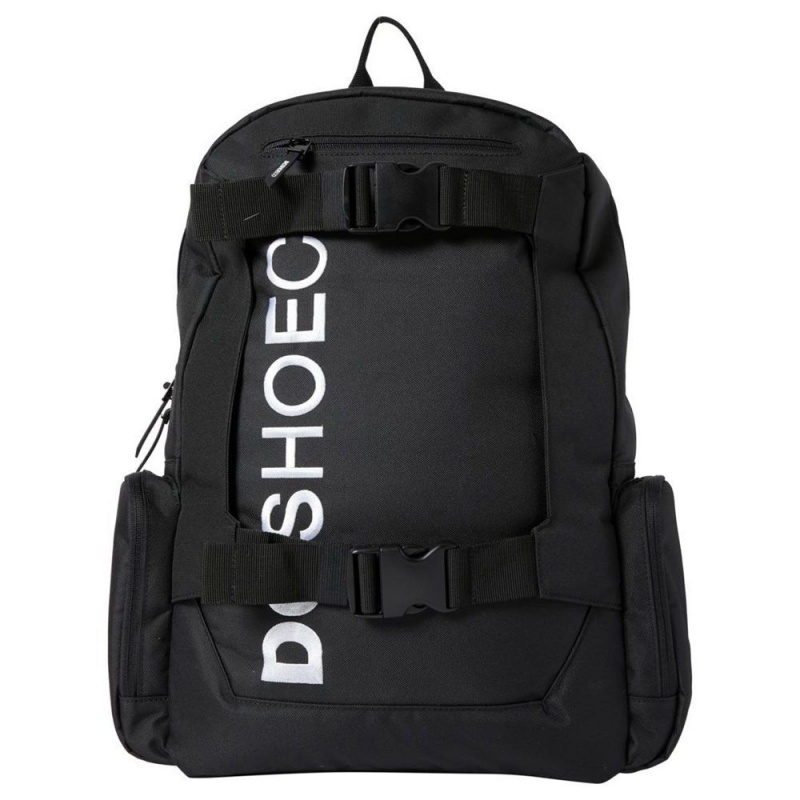 Sac a Dos DC Shoes Chalkers 28L Large Skate Noir Homme | HED-0090988