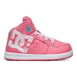 Chaussure DC Shoes Pure SE High-Top Rose Blanche Enfant | DNK-9272305