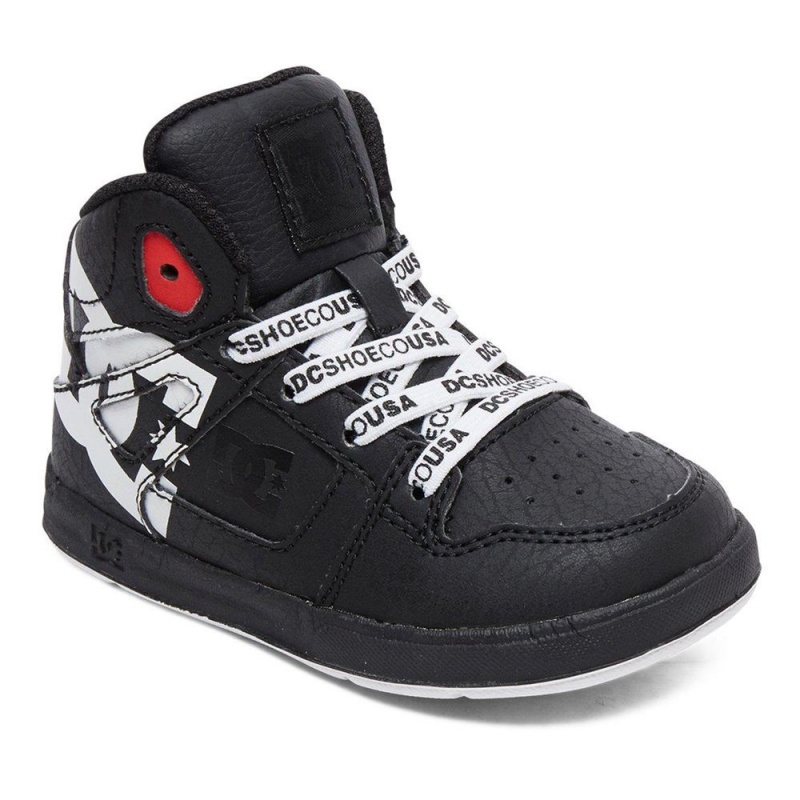 Chaussure DC Shoes Pure SE High-Top Noir Blanche Enfant | LTL-9627052