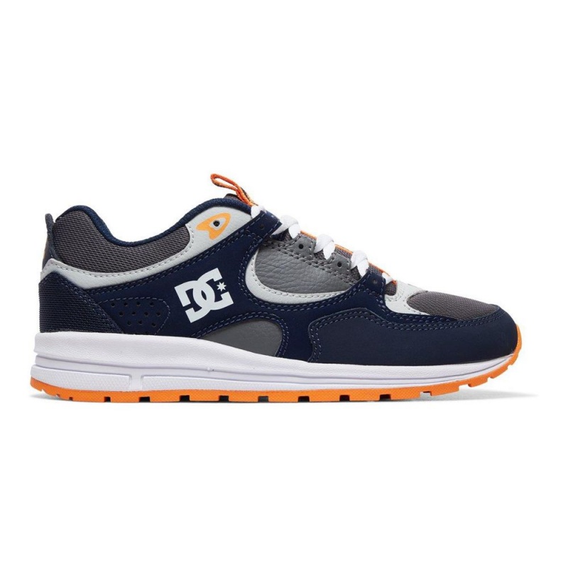 Chaussure DC Shoes Kalis Lite Bleu Marine Grise Enfant | KIS-2270969