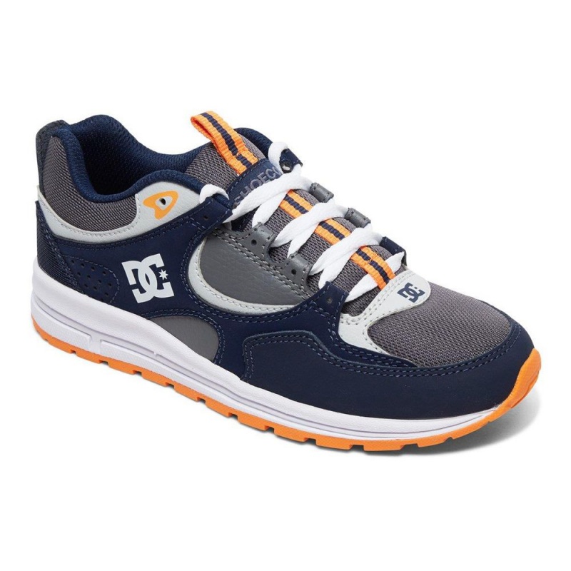 Chaussure DC Shoes Kalis Lite Bleu Marine Grise Enfant | KIS-2270969