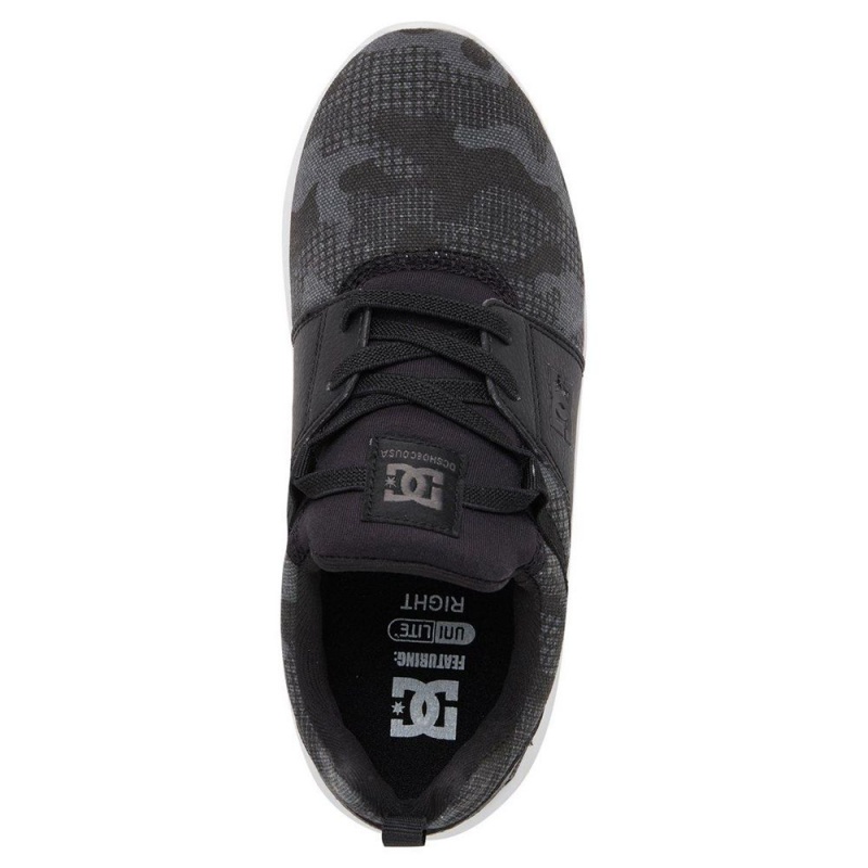 Chaussure DC Shoes Heathrow Noir Camouflage Enfant | RNP-4938923