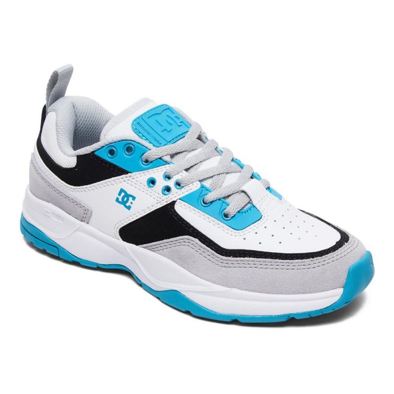 Chaussure DC Shoes E.Tribeka Blanche Bleu Enfant | EMN-2353662