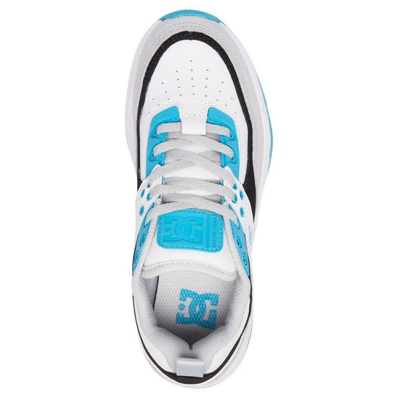 Chaussure DC Shoes E.Tribeka Blanche Bleu Enfant | EMN-2353662