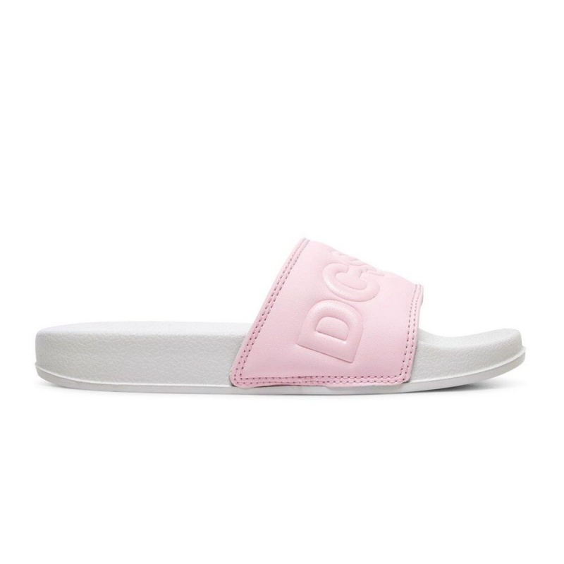 Claquette DC Shoes Rose Grise Enfant | JNB-1694817