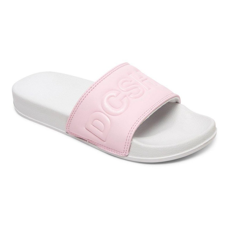 Claquette DC Shoes Rose Grise Enfant | JNB-1694817