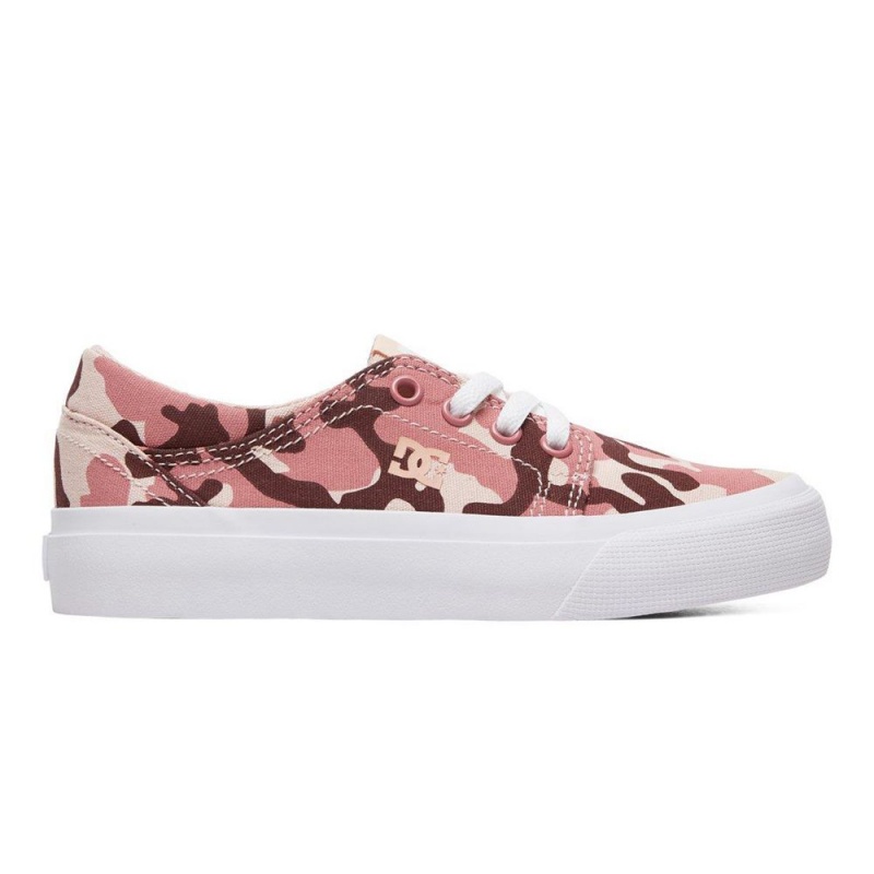 Chaussure DC Shoes Trase TX SE Rose Camouflage Enfant | DAR-4700600