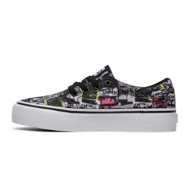 Chaussure DC Shoes Trase TX SE Grise Multicolore Enfant | LLM-1614719