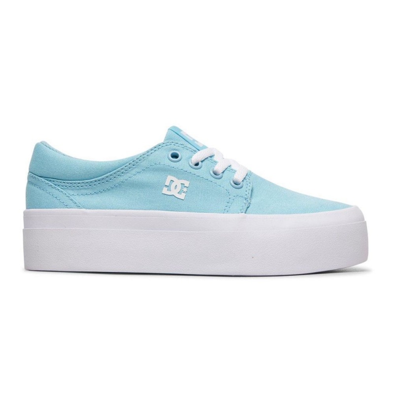 Chaussure DC Shoes Trase Plateforme TX Bleu Enfant | JGN-8064327