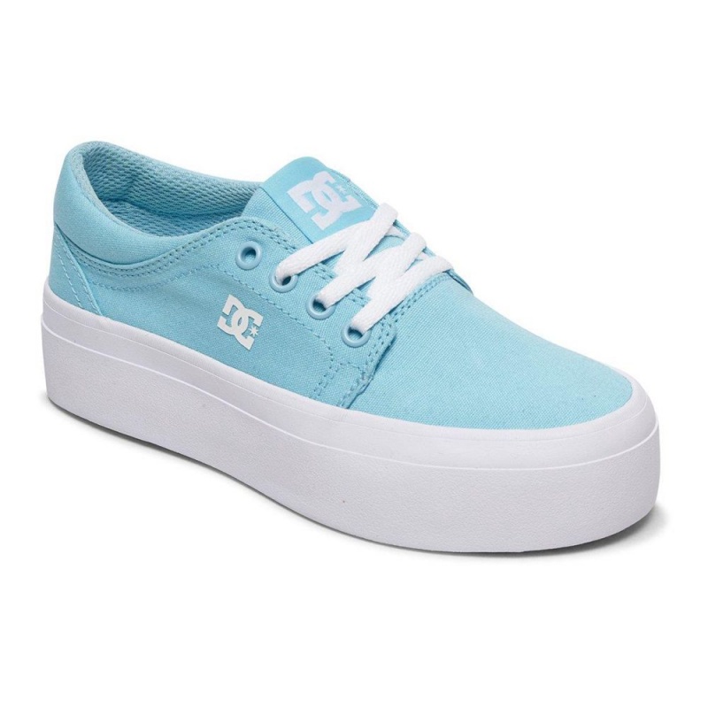 Chaussure DC Shoes Trase Plateforme TX Bleu Enfant | JGN-8064327