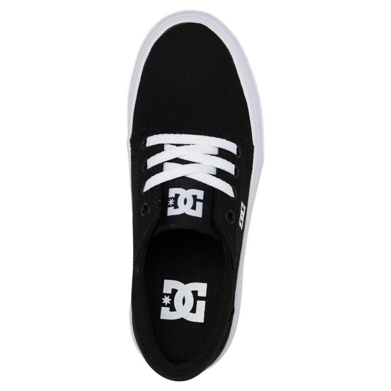 Chaussure DC Shoes Trase Plateforme TX Noir Blanche Enfant | ITT-9406093