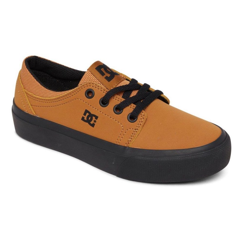 Chaussure DC Shoes Trase Marron Noir Enfant | LUV-6334834