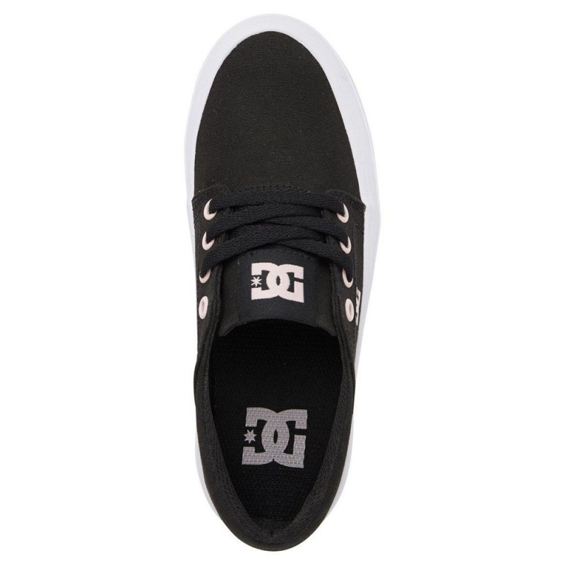 Chaussure DC Shoes Trase Plateforme Noir Rose Enfant | OFT-6306738