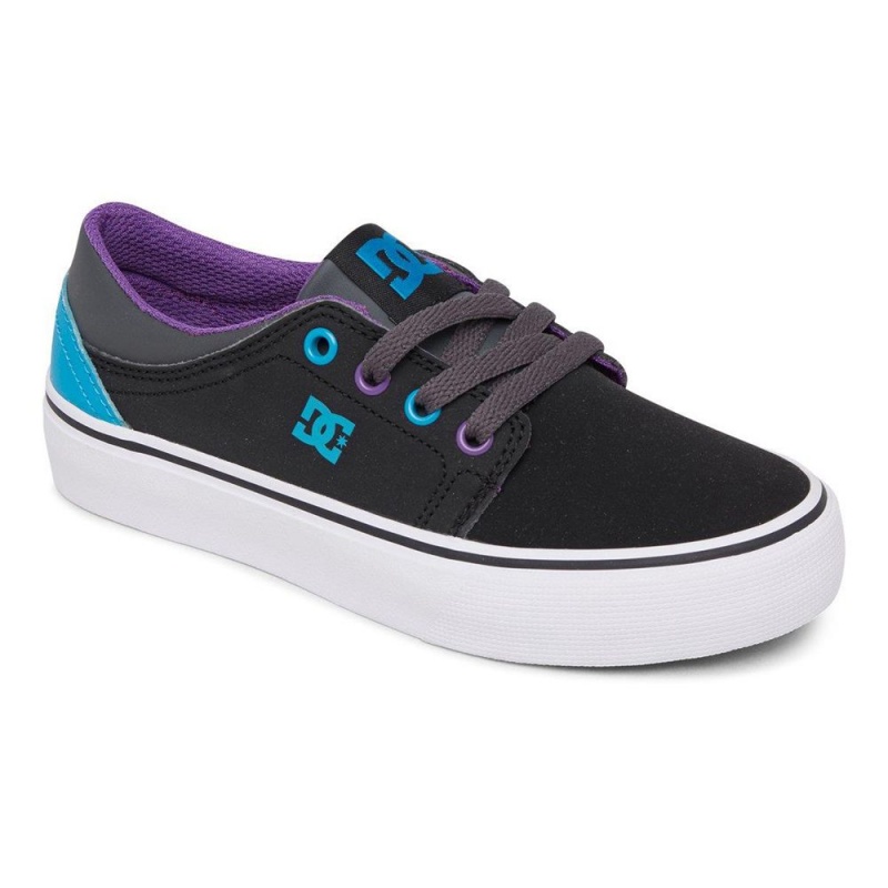 Chaussure DC Shoes Trase Noir Bleu Enfant | WUG-7970167